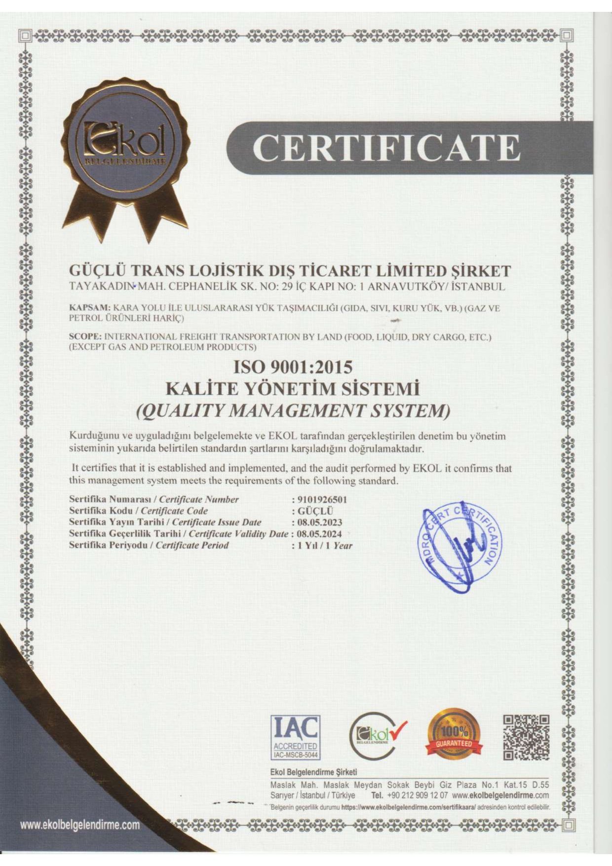 ISO 9001:2015 