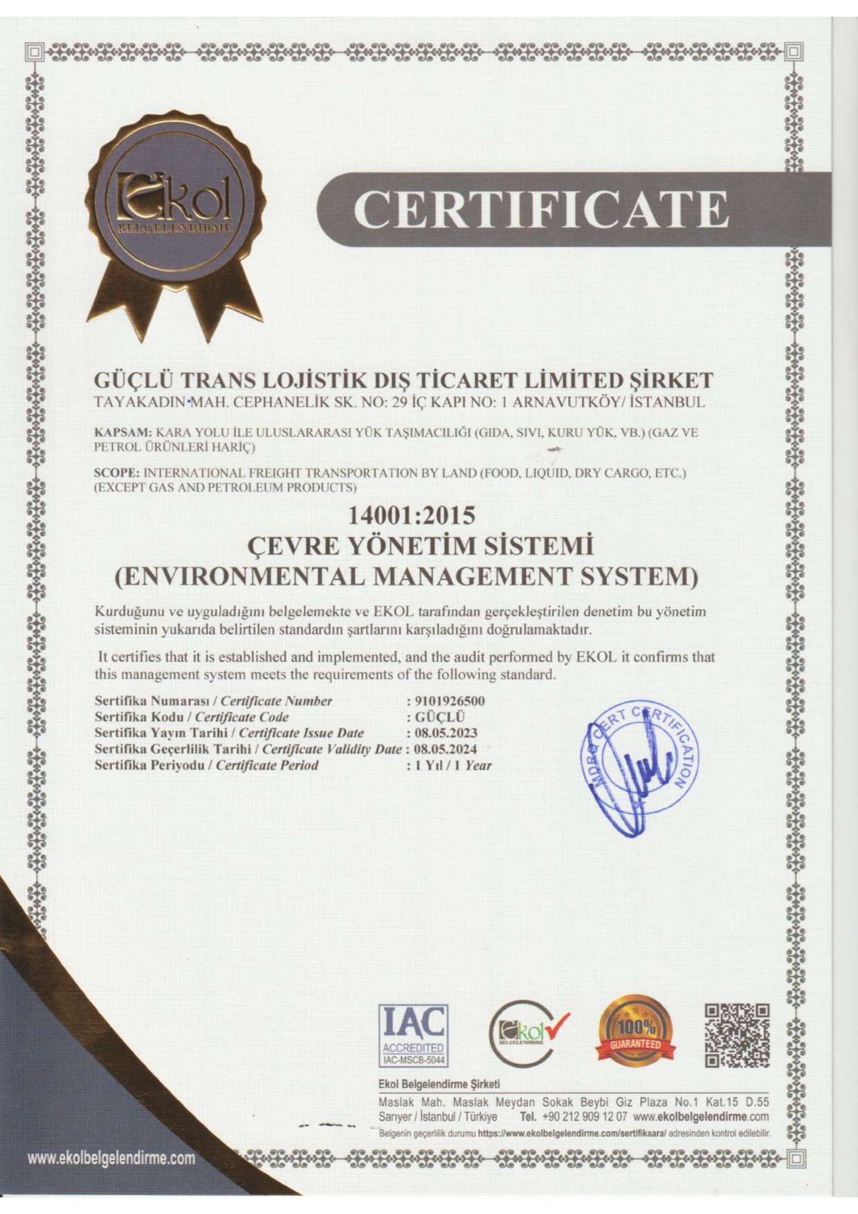 ISO 14001:2015